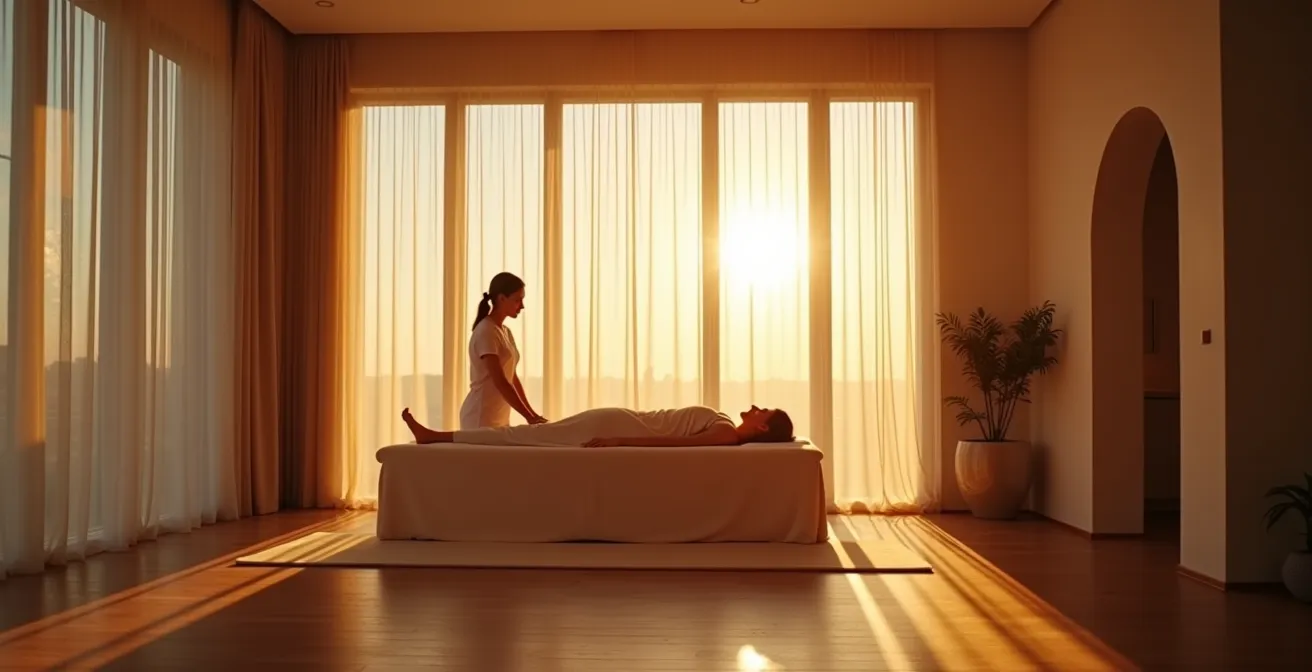 Entspannende Massage zur Beruhigung des Nervensystems