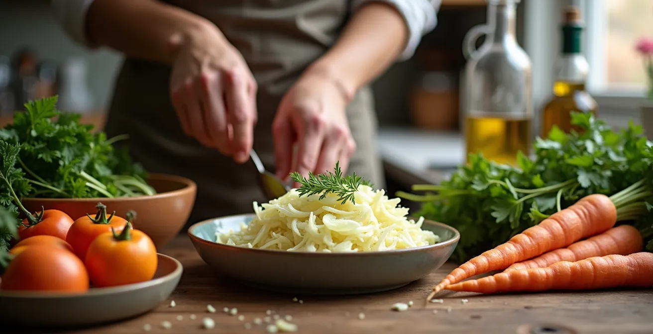 Traditionelle deutsche Gerichte neu interpretiert mit entzündungshemmenden Zutaten